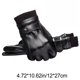 thumbnail image 3 of Rapeiae Leather Gloves for Men In Winter Warm with Thick Velvet and Waterproof Touch Screen for Cycling Student and Female Motorcycle Riding Glove, 3 of 9