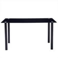 thumbnail image 3 of 120*70*75CM DA154 Simple Round Tube Table Leg Table Black, 3 of 24