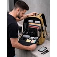 thumbnail image 4 of Mochila Ergonomica Shendy Vendy Ajustable Espacio para Laptop Bolsillos Laterales, 4 of 8