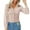 Pink, variant on Womens Crop Tops Long Sleeve Shirts V Neck Knit Slim Fit Pullover Fall Clothes for Women Tees Blouses