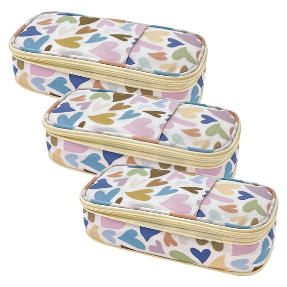 Teacher Created Resources Hearts Pencil Case, Pack of 3