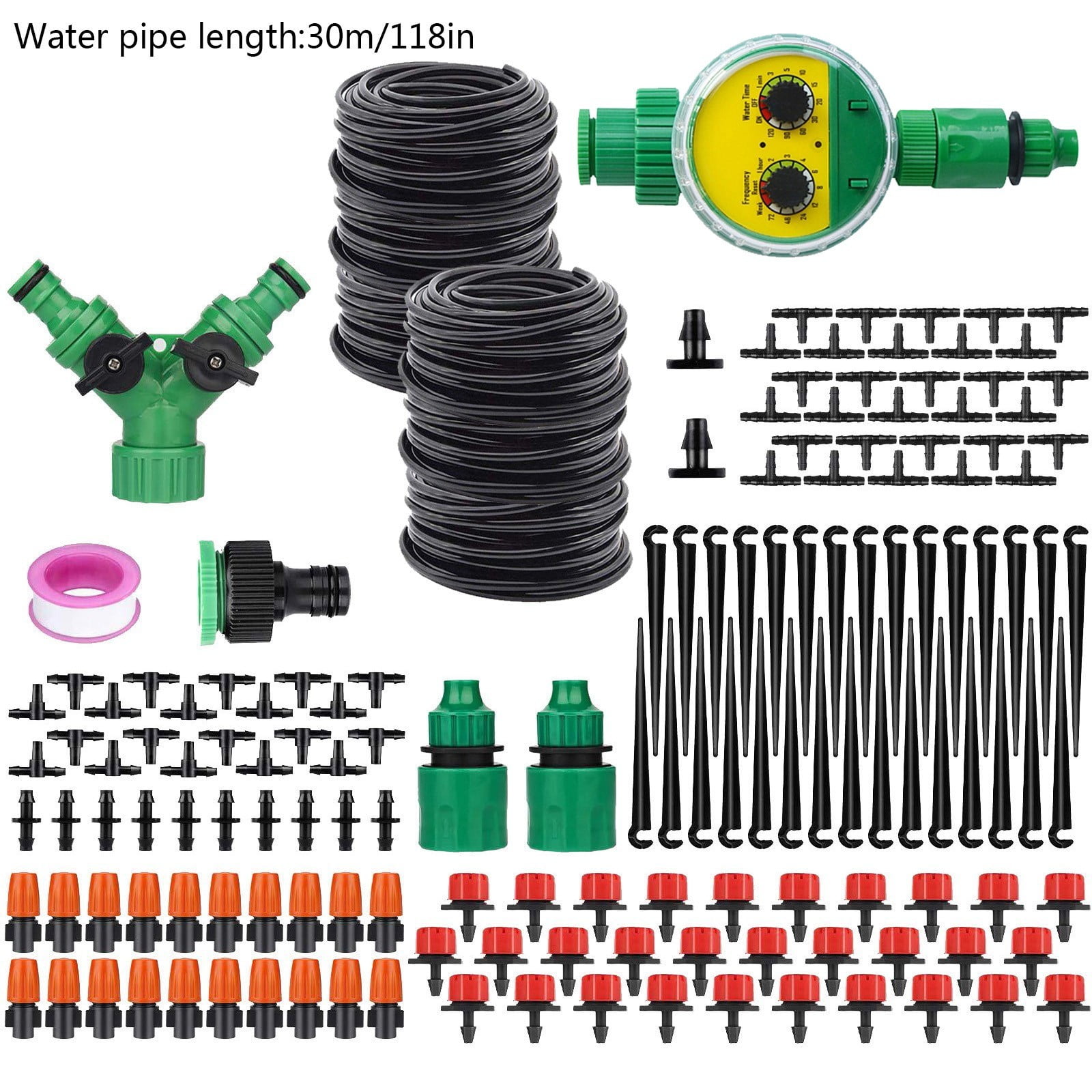 JMYHOAM Home Gadgets Irrigation System Kit Drip Kit Garden Timer Card Sleeve Hose Drip Kit with 149pcs Timer Tools on Sale and Clearance
