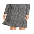 thumbnail image 2 of Michael Kors Women's Plus Animal Print V-Neck Dress White Size 1X, 2 of 3