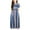 Blue, variant on Otqutp Girls Striped Maxi Dress Short Sleeve Crewneck Casual Dresses Flowy Trendy Loose Holiday Sundress with Pocket
