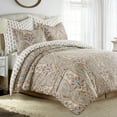 thumbnail image 3 of Levtex Home - Kasey Comforter Set - Full/Queen Comforter + Two Standard Pillow Cases - Paisley - Red, Beige, Maroon, Taupe and Blue - Comforter (90 x 94in.) and Pillow Case (26 x 20in.) - Cotton, 3 of 7