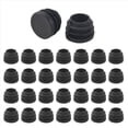 thumbnail image 3 of Mesa Redonda Silla Pata Tubo Inserto Tapa Final 19Mm Dia 30Pcs Negro, 3 of 5