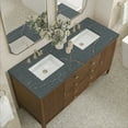 thumbnail image 3 of James Martin Vanities 60" Double Vanity, Carbon Oak w/ 3 CM Parisien Bleu Quartz Top, 3 of 7