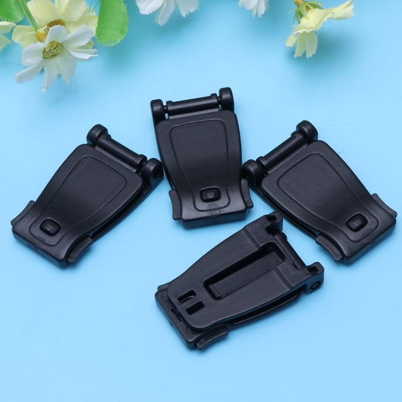 OULII 10Pcs Plastic Belt Clip Buckle Black Tactical Fasteners for Outdoor Strap Management