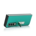thumbnail image 6 of Galaxy Z Fold 3 5G Case, TECHCIRCLE Luxury Premium Genuine Leather Basic Protective Phone Case with Kickstand for Samsung Galaxy Z Fold 3 5G, Green, 6 of 6