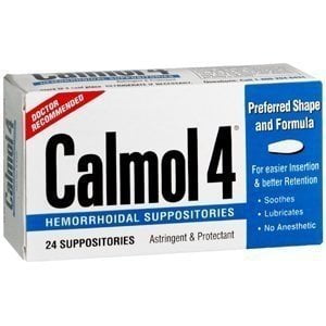 RESICAL Calmol 4 Hemorrhoidal Suppositories 24 (Best Over The Counter Hemorrhoid Suppository)