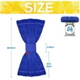 thumbnail image 3 of 24 oz Blended Loop-End Heavy Duty Mop Head Refill for Industrial and Commercial Use, Wet Mop Head Refill, Dark Blue (Pack of 12), 3 of 10