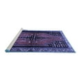 thumbnail image 2 of Ahgly Company Machine Washable Indoor Rectangle Persian Blue Traditional Area Rugs, 7' x 9', 2 of 4