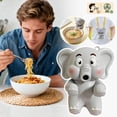 thumbnail image 3 of Clip-On Mini Food Cooling Fan Cute Elephant/Dinosaur Animal USB-C Rechargeable Hands-Free Bowl Fan, 3 Speeds, Low Noise, Portable Cooler for Soup, Noodles, Coffee, Office, Dorm, Travel, 3 of 10