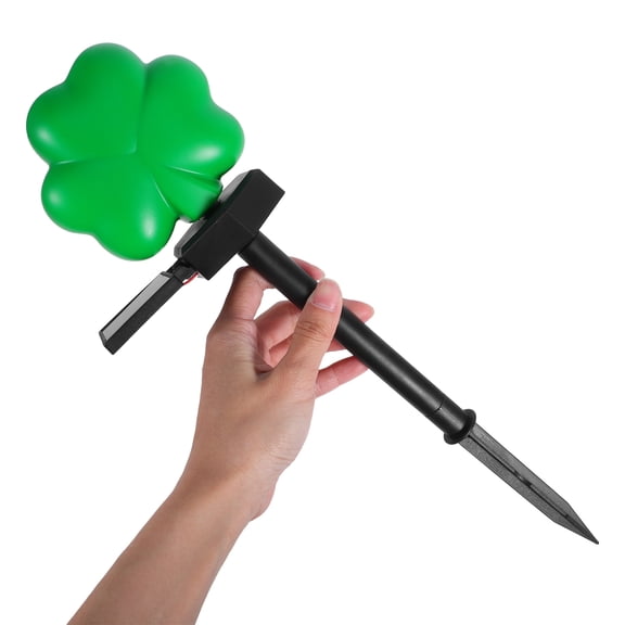 WEUVEB Shamrock Solar Lights Multi-Color for St. Patrick's Day Outdoor Garden Decor, Festive LED Lighting