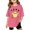 Hot Pink, variant on T Shirt,Girls Tops Casual Tee Print Graphic Short Sleeve Top Everyday Wear from Kids Clothing Line 3-14 Years,Shirt,5-6 Years