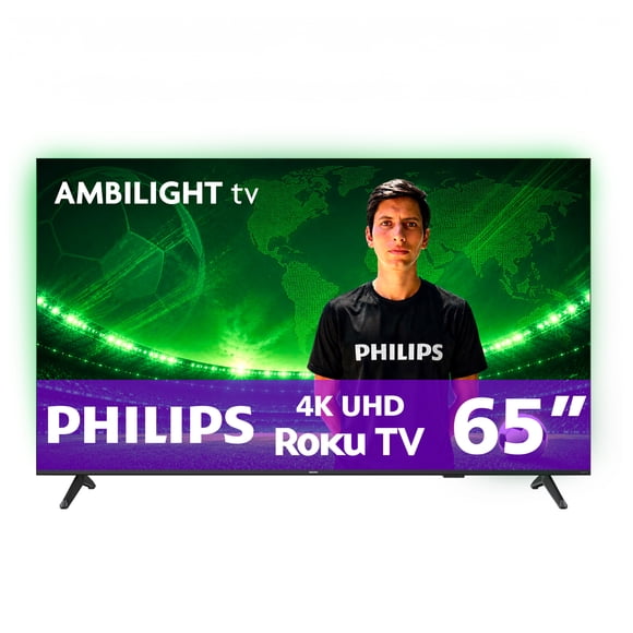 Pantalla Philips 65 Pulgadas 4K UHD LED Roku TV 65PUL7875/F8S