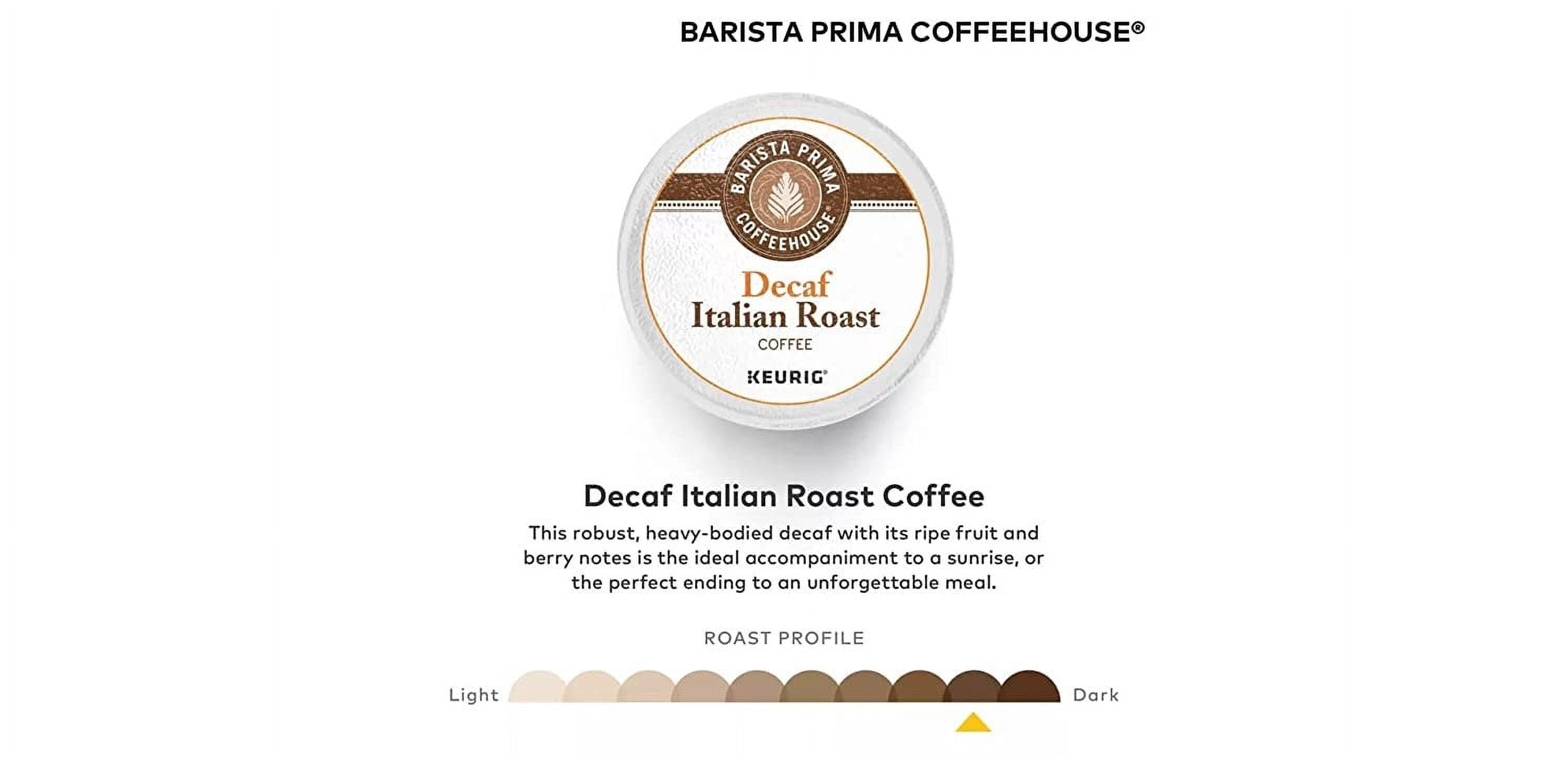 Keurig, Barista Prima Coffeehouse, Italian Roast Decaf Coffee, K-Cup packs, 48-Count