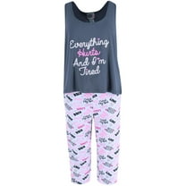 Saturdaze Everything Hurts & Tired Capri Set (Women's Plus)