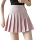 thumbnail image 5 of Falda plisada Mini uniforme de colegiala de tenis de cintura alta con pantalones cortos, rosa, M yuarrent AP001094-12, 5 of 7