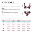 thumbnail image 6 of Wukai Rose Flowers Women's Bikini Set Two Piece,wimsuit High Waisted V Neck Twist Front Adjustable Spaghetti Straps Bathing Suit-Large, 6 of 7