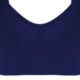 thumbnail image 6 of WAGUTH Women's Ribbed Sports Bra V-Neck Adjustable Thin Strap Padded Yoga Bra for Low Impact Workout, 6 of 7