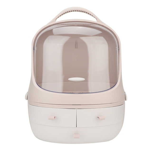 Desktop Makeup Organizer,Dustproof Desktop Cosmetic Makeup Makeup Storage Case Makeup Storage Box Meticulously Designed