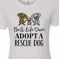 thumbnail image 4 of Inktastic Adopt a Rescue Dog Pet Women's T-Shirt, 4 of 5