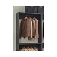 thumbnail image 3 of Maykoosh Closet System Customizible, Walk-In Wardrobe Organizer, Closet System with Hanging, Hanging Rods, Drawers, Heavy Duty-Color:Black,Size:Model ABCD 4 Closet, 3 of 6