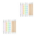 thumbnail image 1 of tssuouriy 1 Set Outils de Pointillage Outils de Manucure Professionnels Double Tête Embossage Main Libre Multifonctionnel pour Femmes Stylo de Forage Point No.1 2Set, 1 of 6