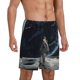 thumbnail image 2 of Fotbe Astronaut Standing In The Moon Pantalones Cortos de Pijama para Hombre, Ropa de Dormir, Pantalones de Pijama Cortos para Hombre-Large, 2 of 6