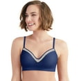 thumbnail image 1 of Hanes Femmes Comfort Evolution Dentelle Sans Fil, m, en Bleu Marine/gris Sterling, 1 of 3