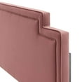 thumbnail image 3 of Headboard, King California Size, Pink, Velvet, Modern Contemporary Mid-Century French Country, Mid Century Bedroom Master Guest Suite Room, 3 of 9