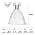 thumbnail image 5 of KAWELL Halloween Maleficent witch dress with headband set vampire witch costume 1-12 years old, 5 of 7