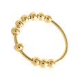 thumbnail image 4 of Decodeary Ring Beaded Finger Rings Lovely Portable Metal Rustproof Fidget Rings Lightweight Finger Ring Jewelry for Women Girls Type 9, 4 of 6