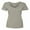 Gray, variant on Simple Plain Woman T-shirt V-neck Nano-T Color Black Small