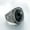 Black, variant on Unisex Stainless Steel Ring European and American Carved Gemstone Ring Retro Ring Steel Black Stone Golden Black Stone Ring Gift for Men and Women