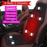 SAYFUT 7 Intensity 8 Mode Electric Heated Vibrating Back Neck Lumbar Full Body Massager Car Seat Cushion Massage Pad Use in Car, Home, Office