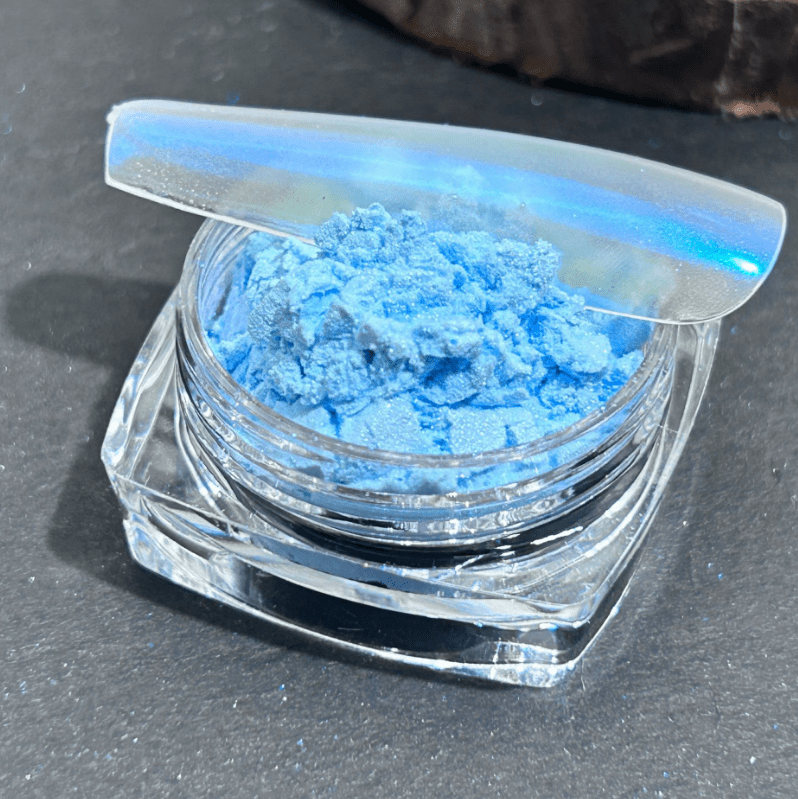 suxuMhao Chrome Nail Powder, Decoration, 1 Piece 50g Blue, Aurora Nail Powder, Iridescent Nail Powder, Holographic Nail Powder, Pearl Nail Powder, Shimmer Chrome,Easy to Apply