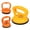 Yellow and Orange, variant on Rupoun Heavy Duty Car Dent Puller, 3 Pack Suction Cup Dent Remover Tool Kit for Automotive Body Repair, Lifting Glass, Tiles, and Mirrors, 12.35 oz / 350 g, Orange and Black