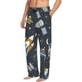 thumbnail image 2 of Fotbe Men'S Space Carsclassic Pajama Pants With Elastic Waist And Drawstring Pockets，Pajama Pants Mens Lounge Pants Super Soft, 2 of 9