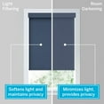 thumbnail image 4 of LEVOLOR Custom Expressions Collection, Cordless Room Darkening Roller Shade, Blue, 31 1/4" Width x 48" Length, 4 of 9