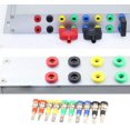 thumbnail image 1 of Conectores tipo banana de 4 mm, prueba de enchufe de panel de cableado, para altavoz (enchufe de 10 bananas) XianweiShao 8390612636202, 1 of 1