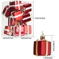 Decorative Plastic Gift Bags Painted Special Shaped 5cm 12pcs Christmas