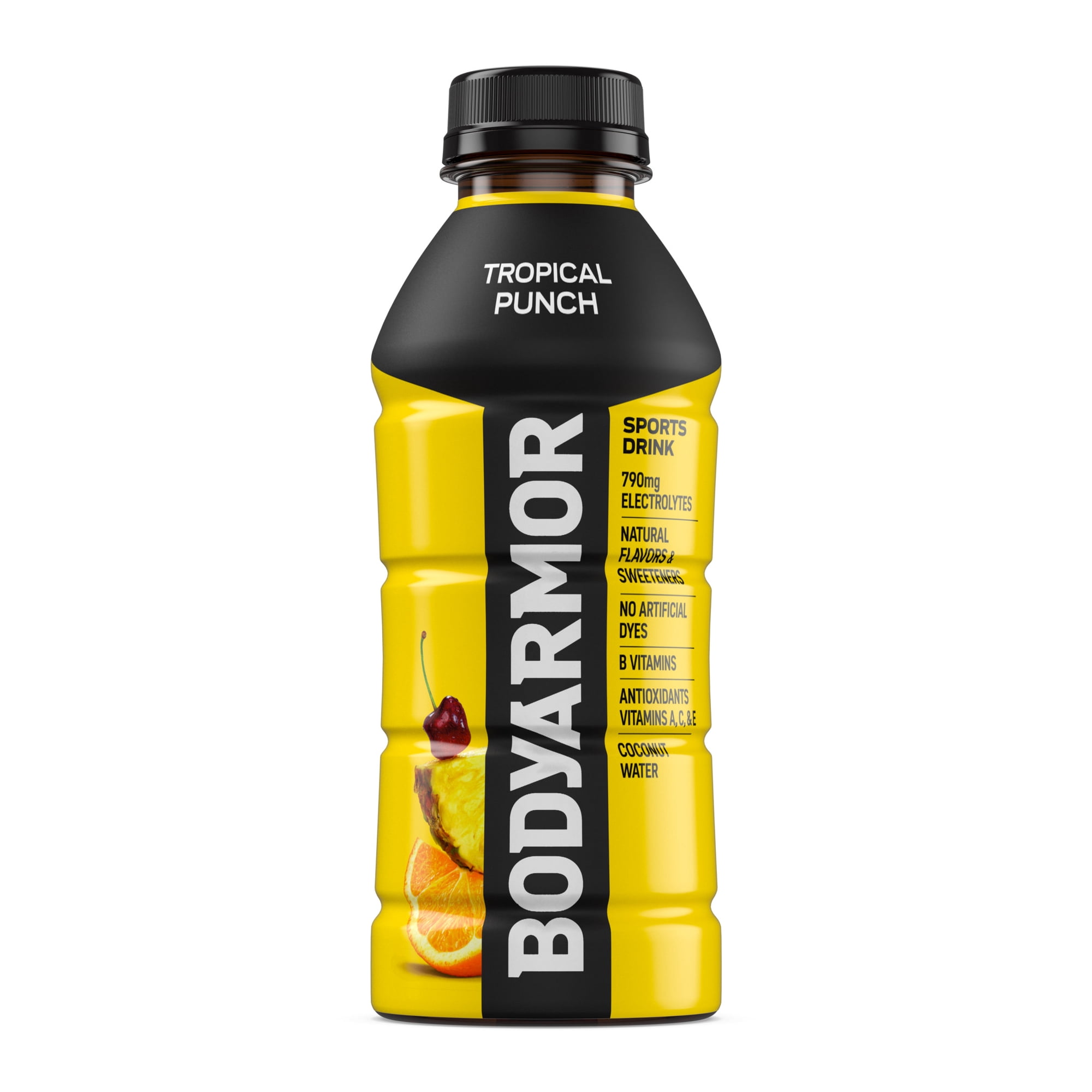 BODYARMOR Tropical Punch Electrolyte Sports Drink Bottle, 16 fl oz