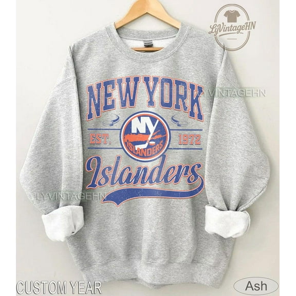 Vintage New York hockey shirt, New York Hockey Crewneck, Islanders Hockey sweater, Hockey Fan gift