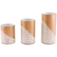 thumbnail image 3 of Zuo 3 Piece Honeycomb Candle Holder in Gold, 3 of 6