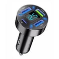 thumbnail image 1 of Cargador Para Auto 62w Tipo C Carga Rápida Pd|qc 3.0|4usb negro, 1 of 5