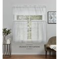 thumbnail image 4 of Exclusive Home Curtains Belgian Tailored Sheer Rod Pocket Valance, 54x16, Blue, 4 of 7