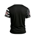 thumbnail image 4 of WULMLEO Men's 250 Anniversary USA Shirt 250 Years American Polo Tops Short Sleeve 250th Birthday 4th of July Patriotic Flag Tee Dark Gray 3XL, 4 of 5