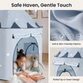 thumbnail image 6 of Tiny Land 3-in-1 Kids Play Tunnel with Tent & Ball Pit Set, Pop Up Crawl Tube for Toddlers, Indoor & Outdoor Playhouse, Foldable Tunnel Set Gift for Boys & Girls, Blue, 6 of 7
